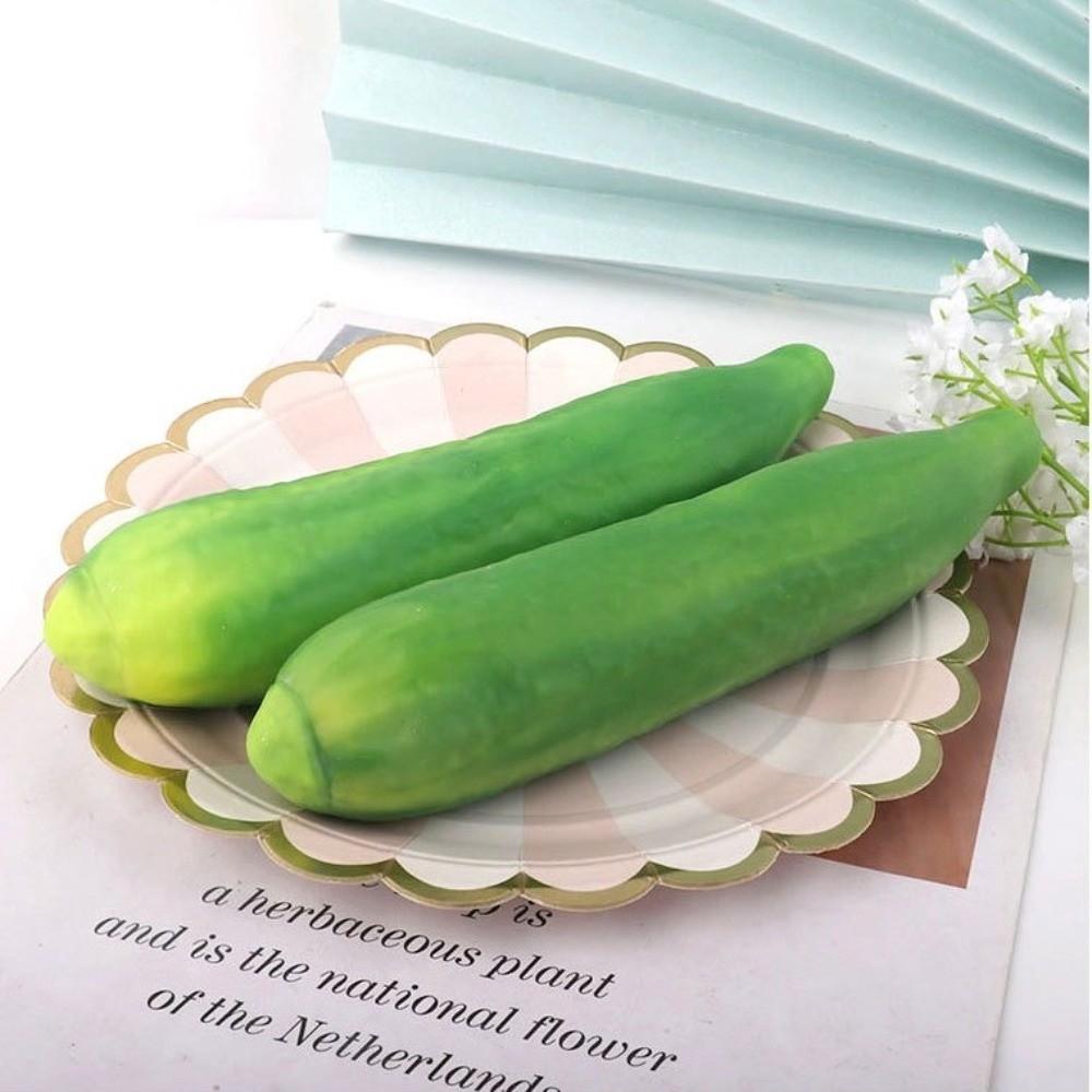 Simulation Vegetable Cucumber Squeeze Toy Super Soft Decompression Pull Toy Party Favor