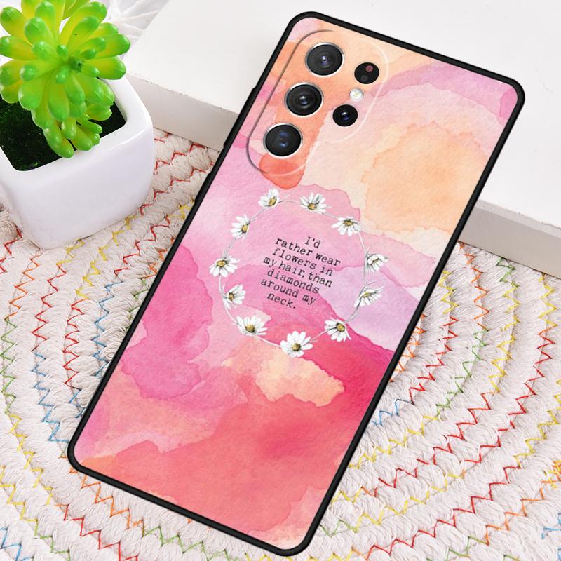 Чехол из ТПУ с текстурой и цитатами для Samsung Galaxy note 10 pro S26 S25 S24 S23 S22 Ultra Plus S21 FE S20 Ударопрочный чехол