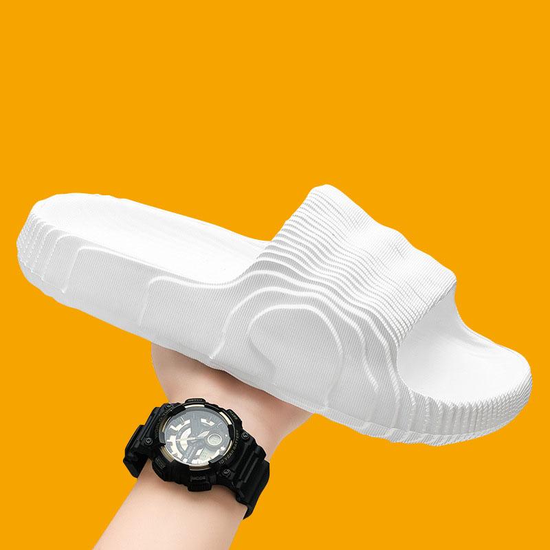 Мужские мягкие домашние тапочки, парные домашние тапочки с защитой от скольжения, мужские и женские сандалии, шлепанцы, однотонные пляжные туфли Eva на плоской подошве