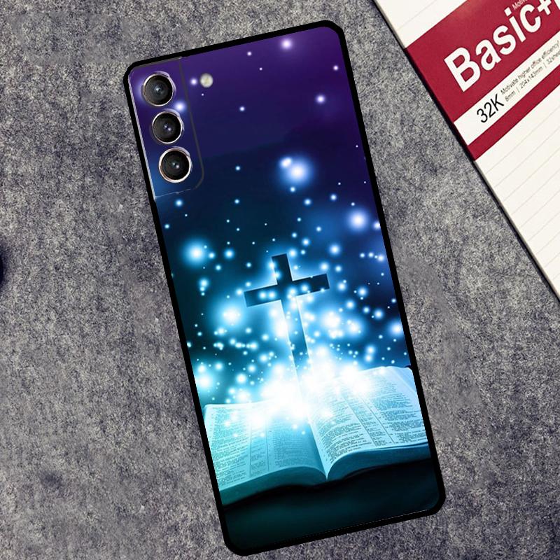Чехол Крест Иисуса для Samsung Galaxy S24 Ultra S9 S10 S20 S21 S22 S23 Plus S25 FE S25 Ultra Чехол