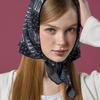 KOLEAT Плотная бандана с УФ-защитой Богемский шарф для волос Платок [ЧЕРНЫЙ] Осенне-зимняя версия