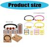 Colorful Stretchy Beaded Bracelets Soft Clay Hand Rope Chain Bangle for Active Lifestyles and Trendy Accessories