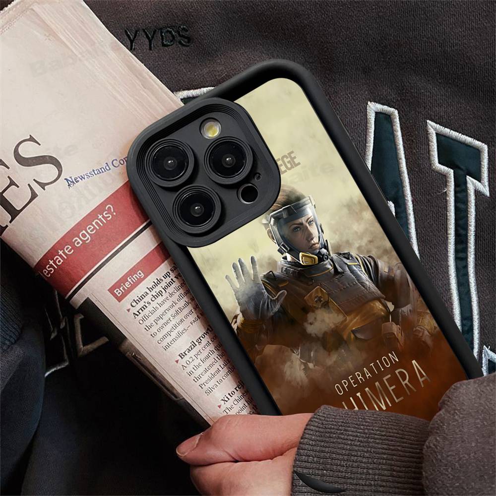 Game R-Rainbow S-Six S-Siege Anime Silicone Phone Case For IPhone 17 Pro Max 16 15 14 13 12 11 Plus 17 Air