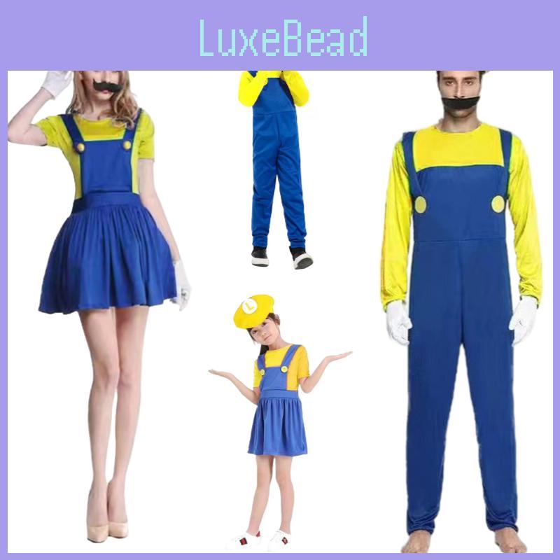 Super Mario Costume For Children And Adults Cosplay Outfit For Halloween And Parties