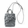 0670 Crossbody Shoulder Mini Tote Bag Baby Lou Enamel Ribbon BR Blue [Rootote] Enamel-ribonn (02 Gray)