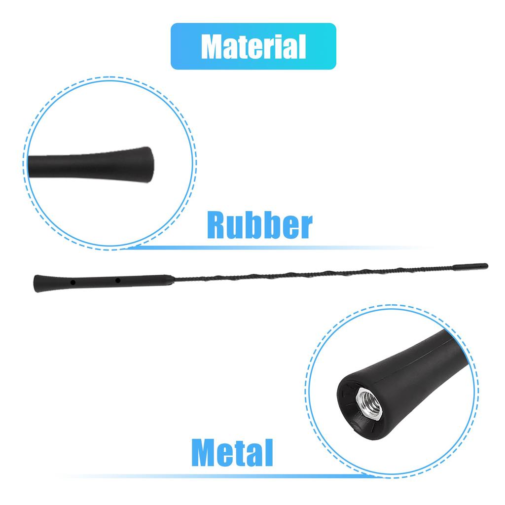 uxcell Автомобильная сигнальная антенна, Радиоантенна, AM FM антенна, Антенна гибкая, Антенна стерео