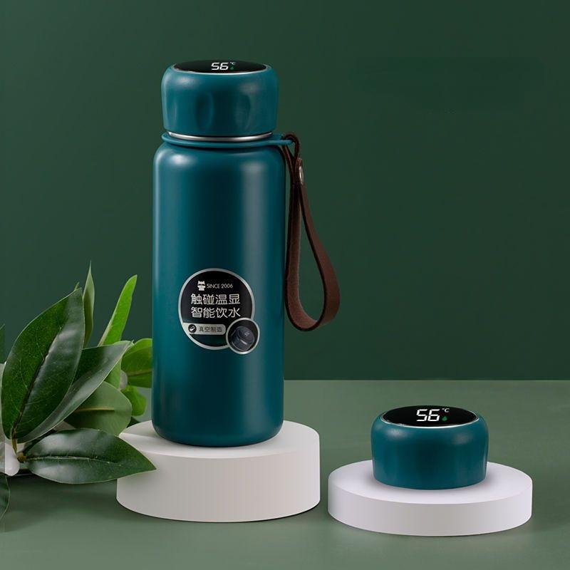 Интеллектуальная чашка-термос 380 мл Вакуумные фляги Портативная чашка-термос из нержавеющей стали Бутылка для воды Дорожная кружка для чая Офисная чашка-термос