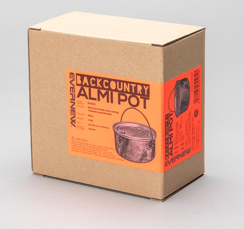 EVERNEW Backcountry Almi Pot Silver 122×67mm