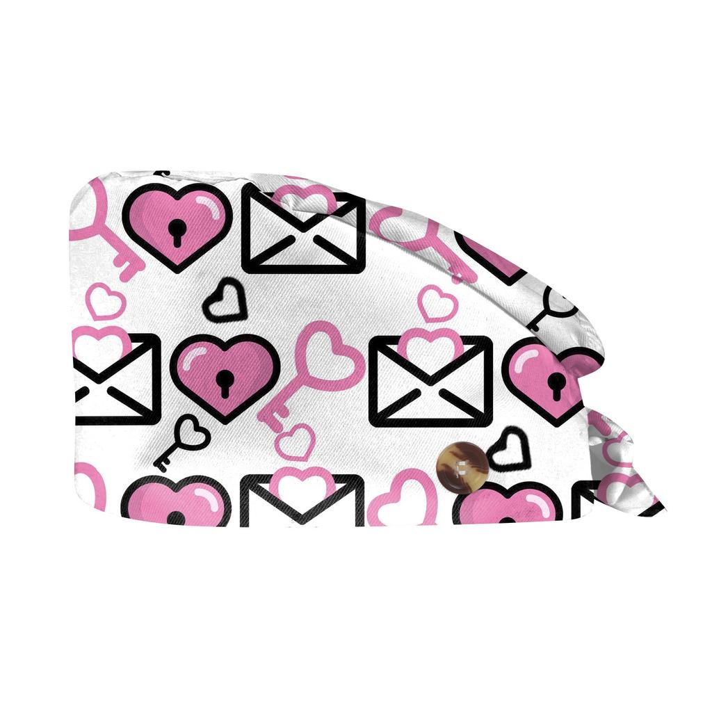 Модная шляпа с принтом ко Дню святого Валентина, повседневная, стираная, кепка-мешок