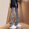 Джинсы в американском стиле Мужские летние новые брюки Дымчато-серые Приталенные Прямые брюки