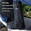 1Pair Rain Boot Shoe Cover Black Waterproof Reflective High Top Reusable Motorcycle Cycling Bike Clear Wear Shoes Dust Covers