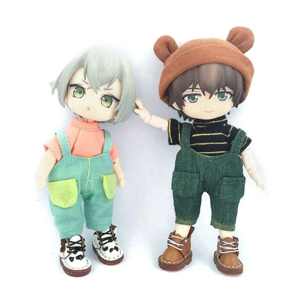 Short Sleeve Cotton Doll Clothes Cartoon Doll Dress Up Toy Doll Accessories Dolls T-shirt  Kids