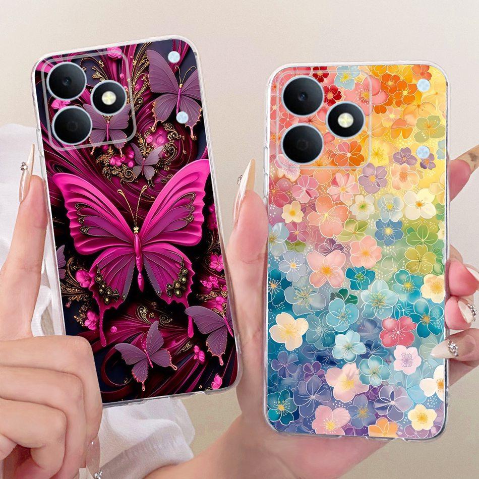For Realme Note 80 2026 Cute Flower Butterfly Cat Painted Case For Realme Note80 RMX5388 Soft Silicone TPU Phone Cases