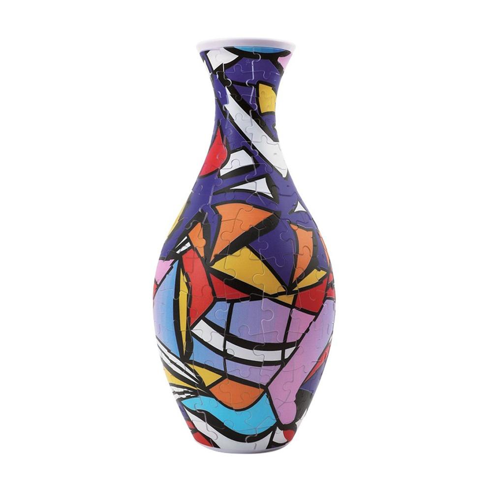 160 Curved Plastic Puzzle 3D Puzzlef Flower Vase DIY Arts Home Ornaments Puzzle Kit  for Adults