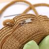 Cute Handmade Kids Straw Bag Flower Shape Woven Crossbody Bag Summer Beach Bag for Children Girls