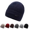 Hat Men'S New Fleece Warm Windproof Wool Hat Outdoor Cycling Ear Protection Thickened Knitted Hat Cold Hat