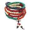 Multicolor Tibetan Buddha Sandalwood Wooden Buddhist Prayer Beads Faith Meditation Unisex Men Women Bracelets