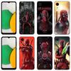 Крутой черный силиконовый чехол Deadpool для телефона Samsung Galaxy A01 A03 Core A04 E A02 A05 A10 A20 A21 A30 A50 S A6 A8 Plus A7 2018