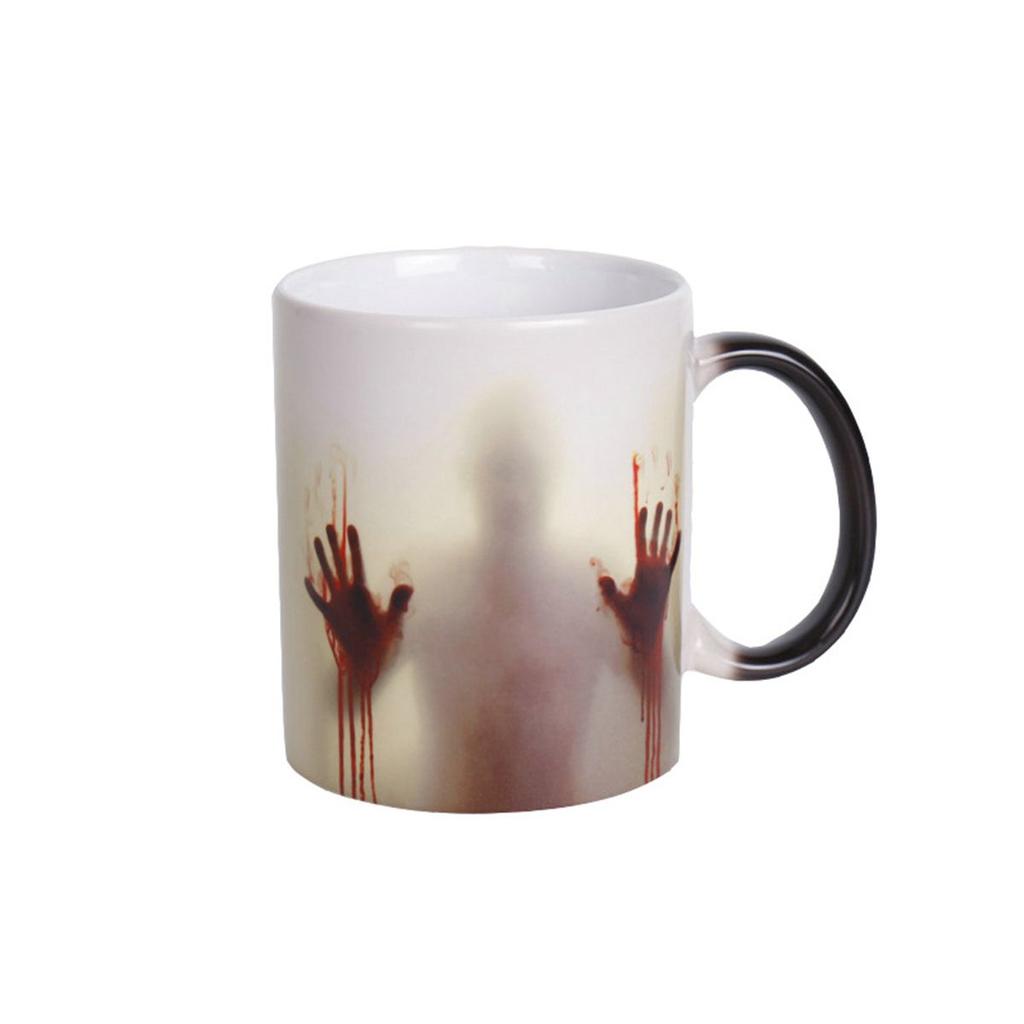 Creative Color Changing Novelty Halloween Decoration Tea Cup Drinkware Coffee Mug Milk Bottle