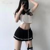 Сексуальное нижнее белье чистая похоть сексуальный костюм морячки студентки костюм страсти юбка мини соблазнение женщина