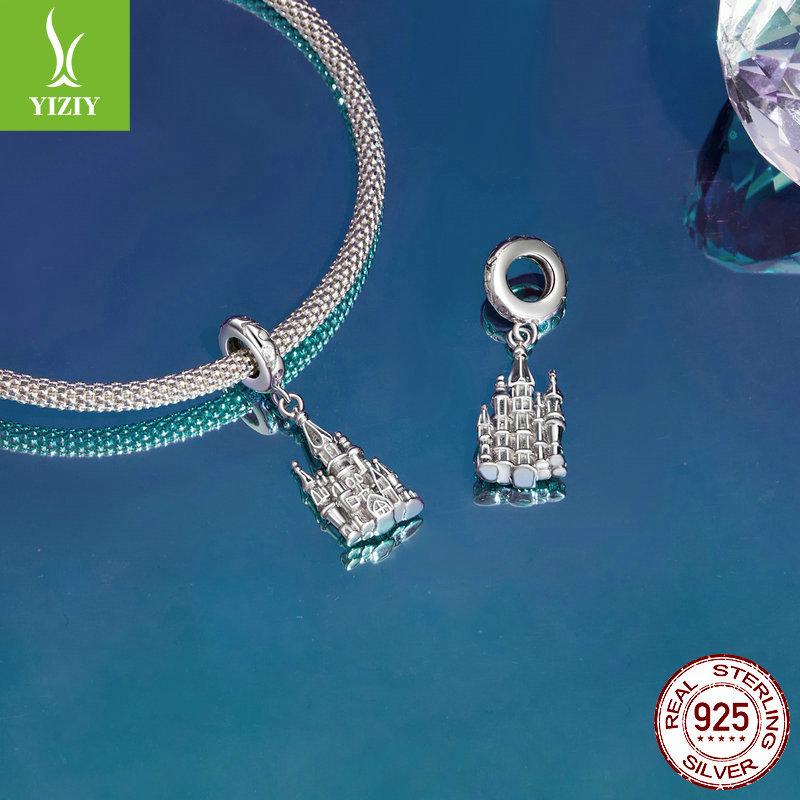 Magic Series Castle Diy Bracelet Beaded Accessories, Fairy Tale S925 Sterling Silver Pendant