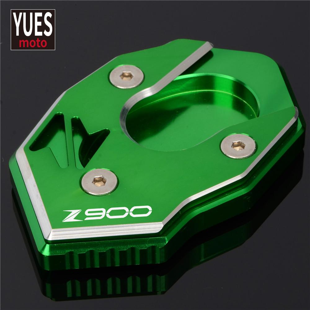 Аксессуары для мотоциклов, боковая подставка с ЧПУ, увеличитель, подставка, расширение, новое поступление для Kawasaki Z900 Z900RS 2017-зеленый