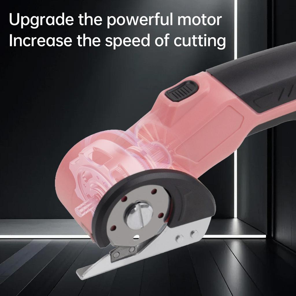 Беспроводные электрические ножницы 3,6 В Перезаряжаемые Нож для резки картонных коробок Тканевые ножницы со сменным лезвием Замок иamp; Светодиодная подсветка для кожаного ковра Пласт