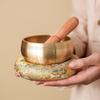 Непальский звуковой медный коврик Брокардовый подстаканник 'Деревянная рыба' Коврик для духовной практики Поющая чаша Йога