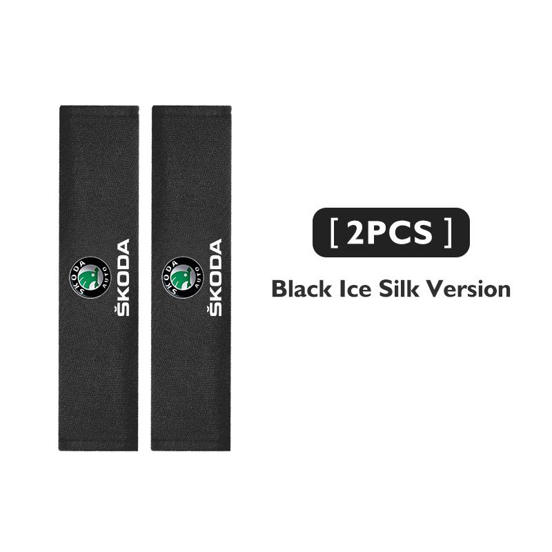 AAFO1 Car Logo Shoulder Cover Seat Belt Pad Strap Padding Accessories For Skoda Kodiaq Fabia Kamiq Karoq Octavia 2 3 Rapid Scala
