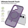 Coque de protection - BOOLING - pour iPhone 16 Plus - Violet foncé - Hybride - Recharge sans fil