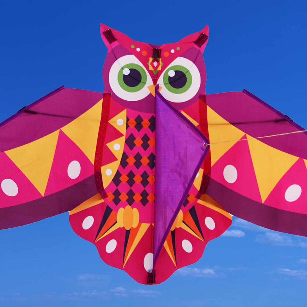 Long Tail Colored Owl Kite Easy To Fly Plastic Flying Toy New Children's Kite Outdoor Sports