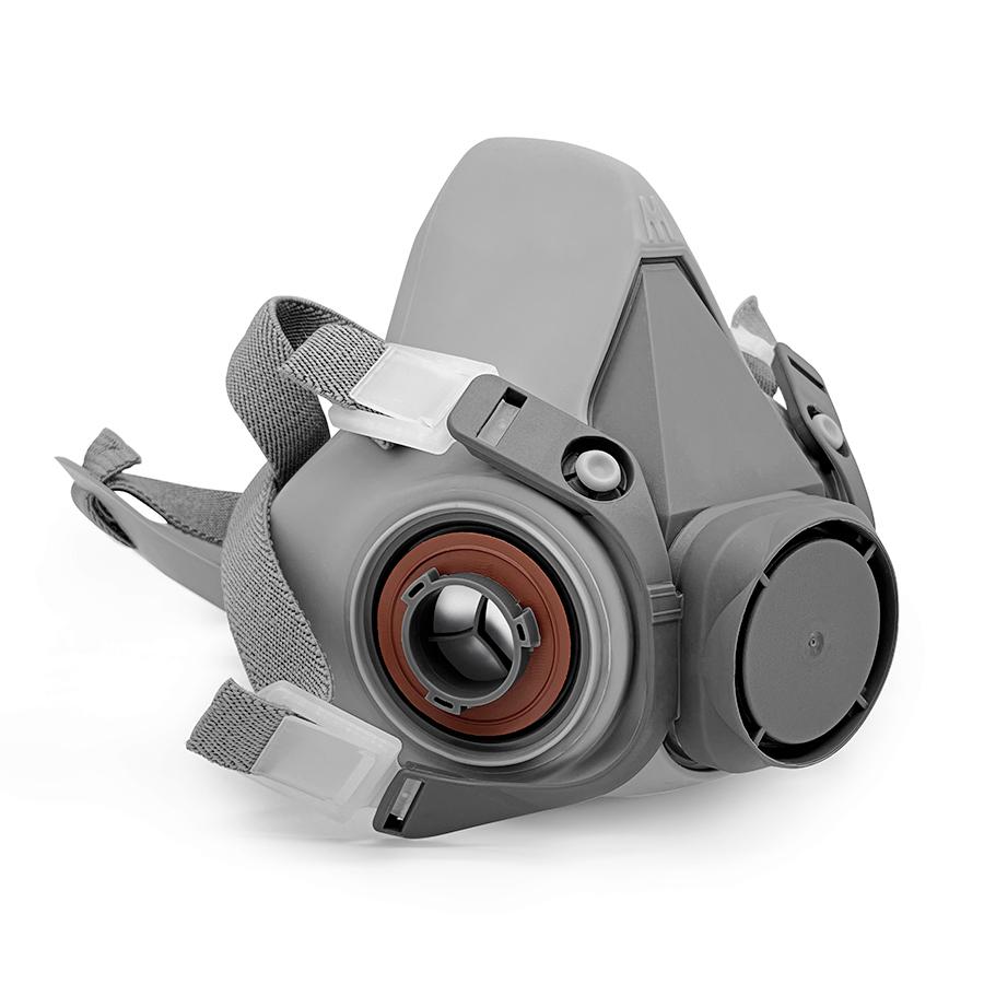 Полумаска 6200, промышленный противогаз, распыление краски, подходит для фильтров серии 2091/6001, резиновый респиратор, пылезащитная маска, корпус