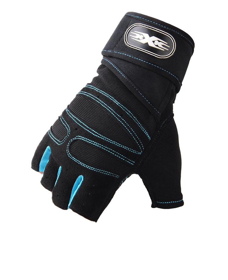 Фитнес-перчатки для мужчин и женщин, для езды на открытом воздухе, износостойкие, для тренировок с гантелями, йоги, дышащие, с открытыми пальцами, спортивные перчатки