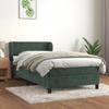 3127352 vidaXL Divan Bed with Mattress Dark Green 90x200 Cm