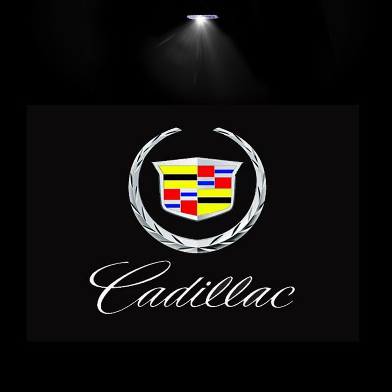 2Pcs Car Door Welcome LED Projector Laser Logo Door Light For Cadillac CT5 CT6 XT4 XT5 XT6 ATS SRX XTS CTS accessories