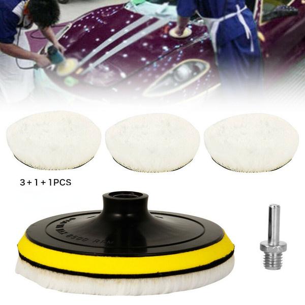 5 шт., 100 мм, набор полировальных подушечек для полировки автомобиля, комплект швабры, полировщик для дрели