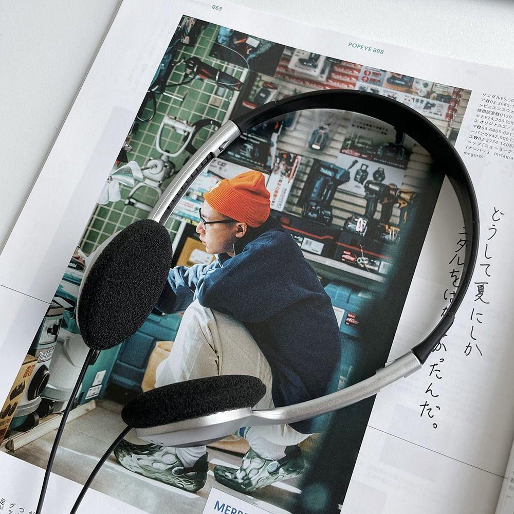 Wired Retro Headphone Over Ear Earbud Retro Headset Personality Y2k Headphones  Lisening Music