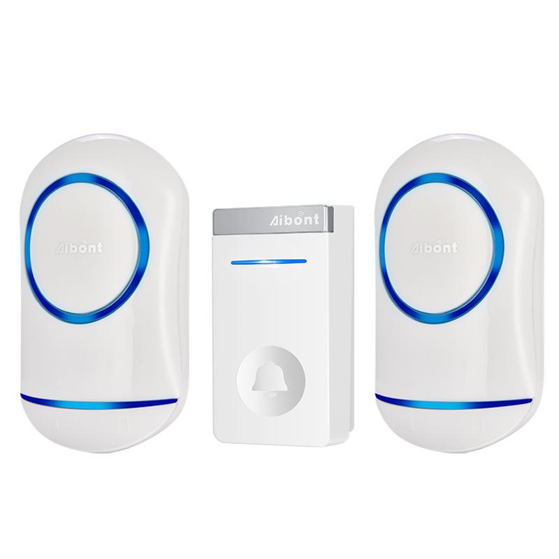 Wireless Smart Music Doorbell with Dual Alerts and Long-Range Elderly Call Button - Battery-Free
