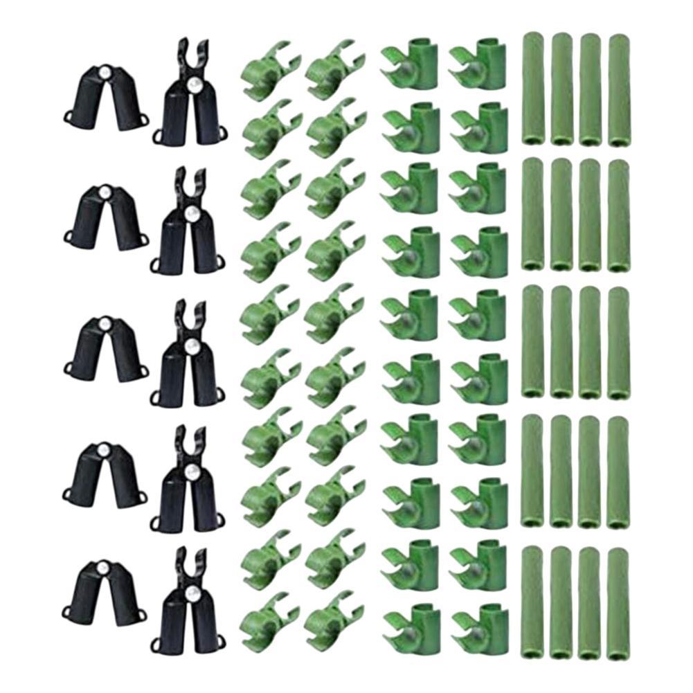 70 шт. Регулируемые пластиковые садовые соединительные зажимы для шпалер для растений Теплица 11 мм