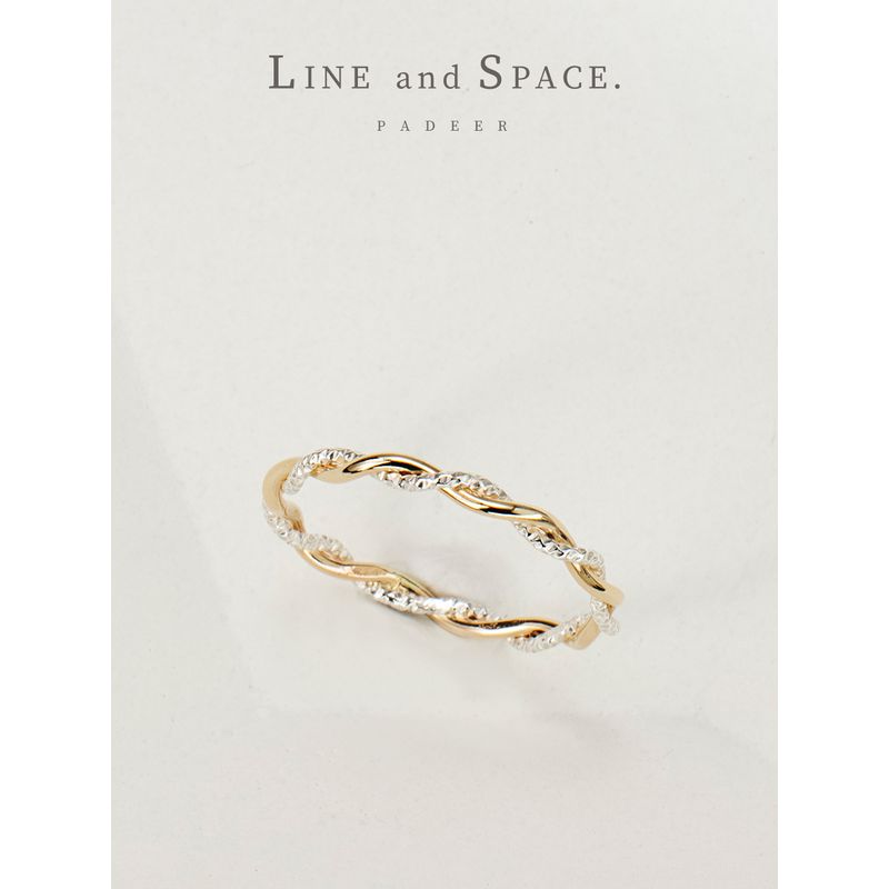 Accessible Luxury Sterling Silver Contrast Color Faceted Ring for Women Niche Style Gilded