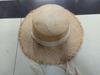 Small fresh straps Lafite straw hat women's summer big brim seaside sun hat summer sun protection beach vacation beach hat