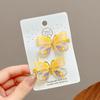 Children's Cute Butterfly Hairpins Sweet Colorful Hair Clips Headwear Korean Rhinestone Barrettes for Baby Girl Hair Accessories