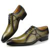 Fashion British Style Men Formal Leather Oxford Shoe Pointed Toe Leather Men’s Footwear Business&Wedding Dress Shoes for Weddings,Office