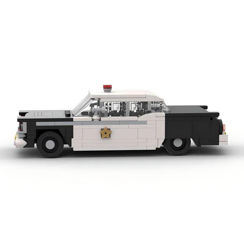 Конструктор MOC 8-сеточный полицейский автомобиль, строительные блоки, сборка своими руками, игрушка-кирпичики для мальчиков