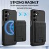 Чехол-кошелек из кожи 2-в-1 Magsafe для Samsung Galaxy S26 S25 edge S24 S23 S22 S21 Ultra Plus FE A17 Магнитный чехол-бумажник для карт