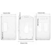 Transparent Work Card Holder Card Sleeve Plastic Protector Cover Transparent Card Holder  Outdoor