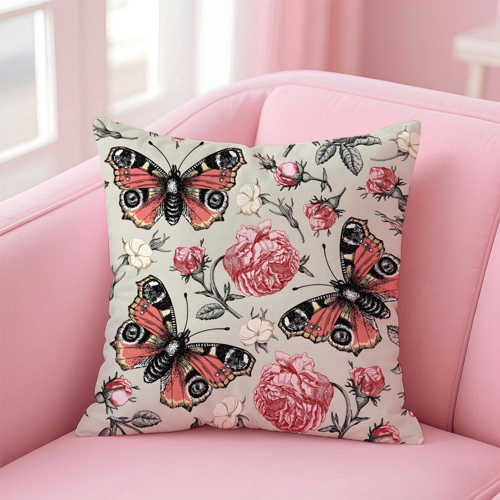 Art WWilliam Morris Cushion Cover Pillow Case Soft Skin Friendly Fabric Comfort Concealed Zipper