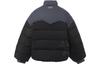 Li Ning Down Jackets Women's Black Stand Collar Moderate Puffer Jacket AYMR228-2