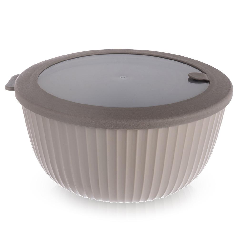 Miska Kuchenna Z Pokrywką Do Mieszania Miksowania Wyrabiania Ciasta 2,5L