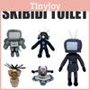Плюшевая игрушка Скибиди Туалет Мэн Милая и мягкая игрушка для детей Дизайн животного 28 см высота